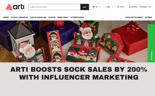 ARTI Boosts Sock Sales by 200% with Influencer Marketing