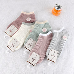 5 Pairs Japanese stripes Ankle Socks