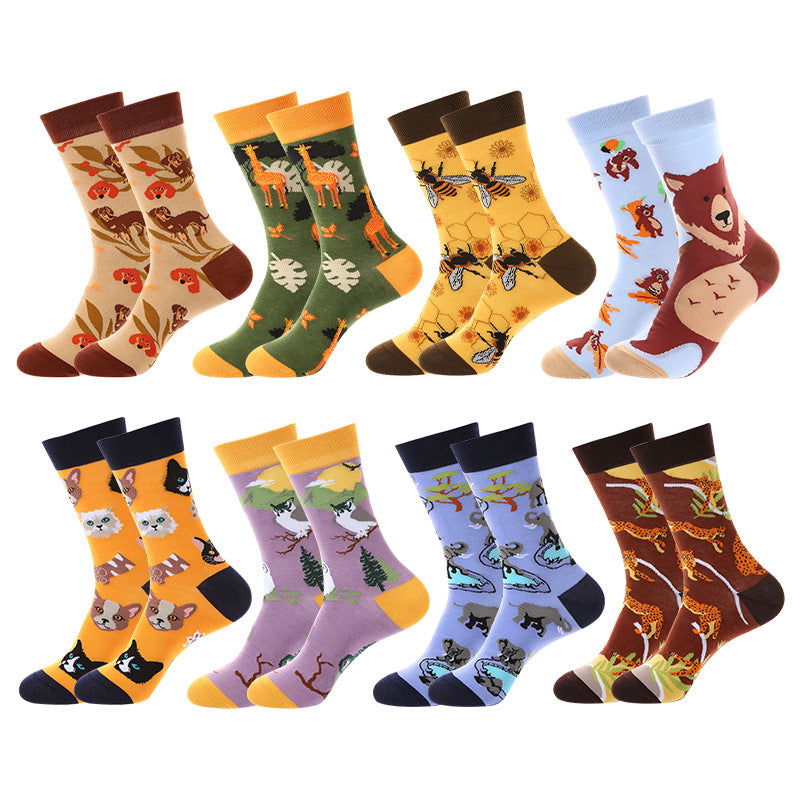 10 Pairs Animal Trends Crew Socks - SocksLtd