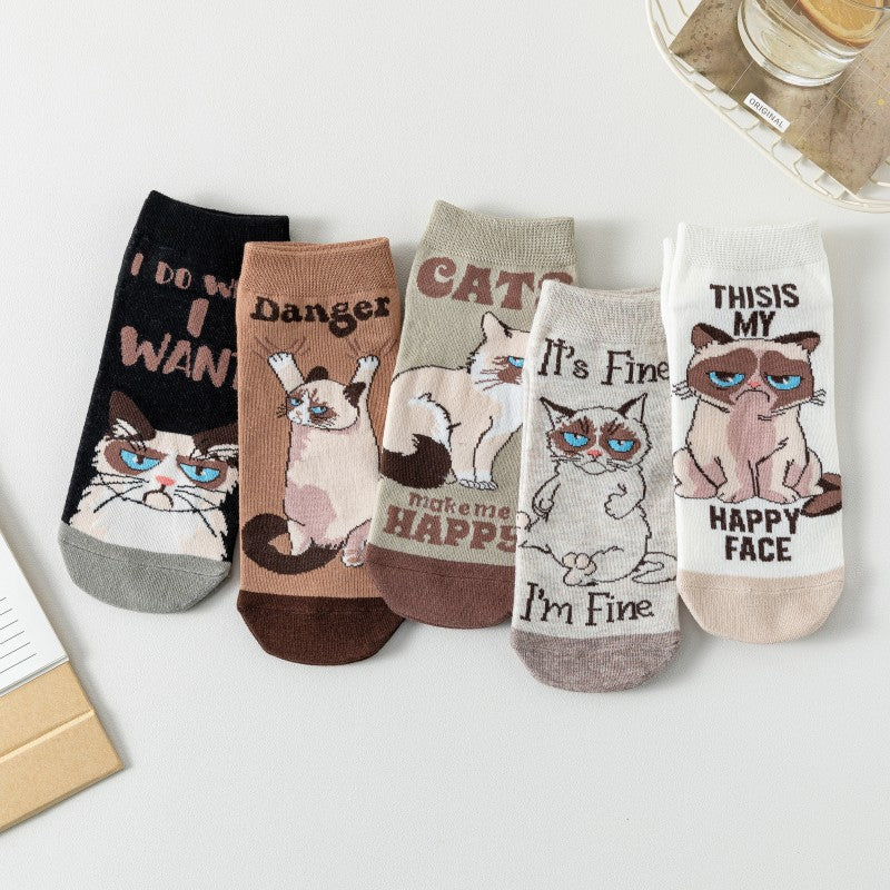 10 Pairs Cartoon straight board Casual Socks - SocksLtd