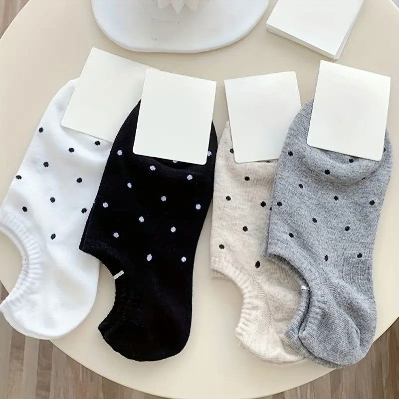 10 Pairs Dot Versatile Casual Ankle Socks - SocksLtd