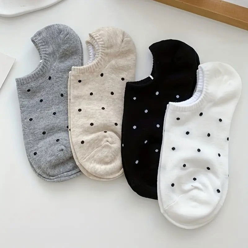 10 Pairs Dot Versatile Casual Ankle Socks - SocksLtd