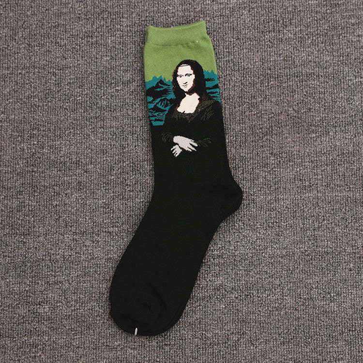 10 Pairs Famous paintings Crew Socks - SocksLtd