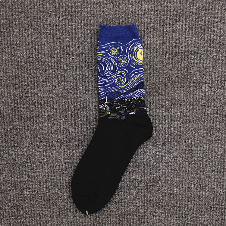 10 Pairs Famous paintings Crew Socks - SocksLtd