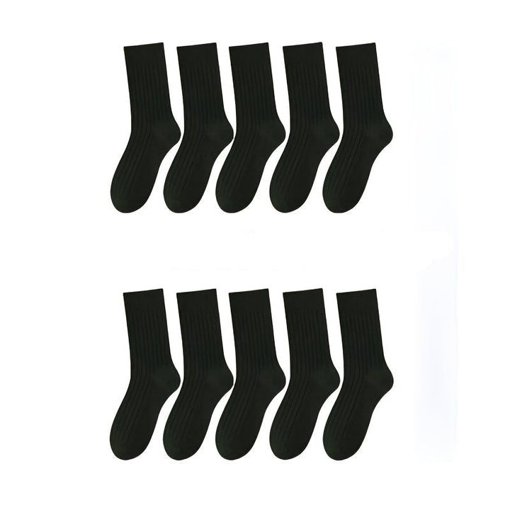 10 Pairs Fashionable Elegant Dress Crew Socks - socksltd