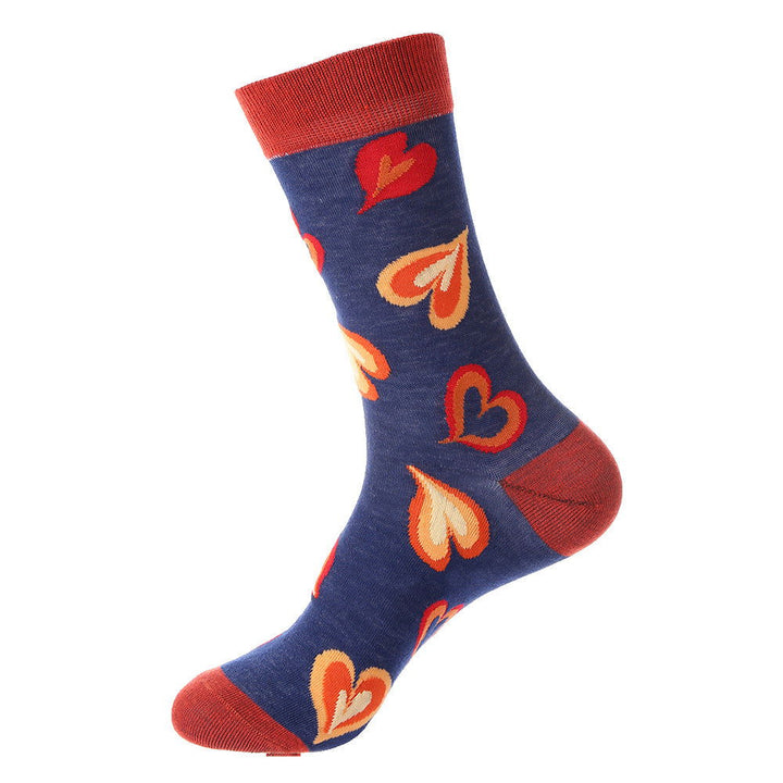 10 Pairs Heart Smile Face Trendy  Casual Crew Socks - SocksLtd