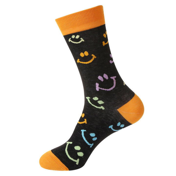 10 Pairs Heart Smile Face Trendy  Casual Crew Socks - SocksLtd