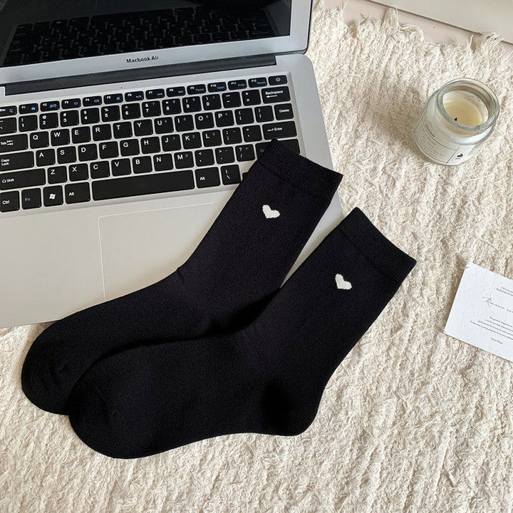10 Pairs Love Smile Japanese Casual Crew Socks - SocksLtd