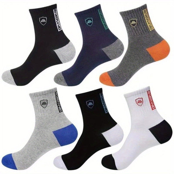 10 Pairs Men Athletic Reinforced Toe Crew Socks - socksltd