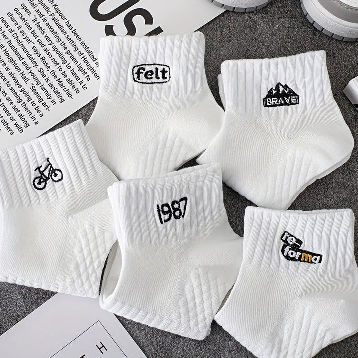 10 Pairs Men Fashion Anti Odor Comfy Ankle Socks - socksltd