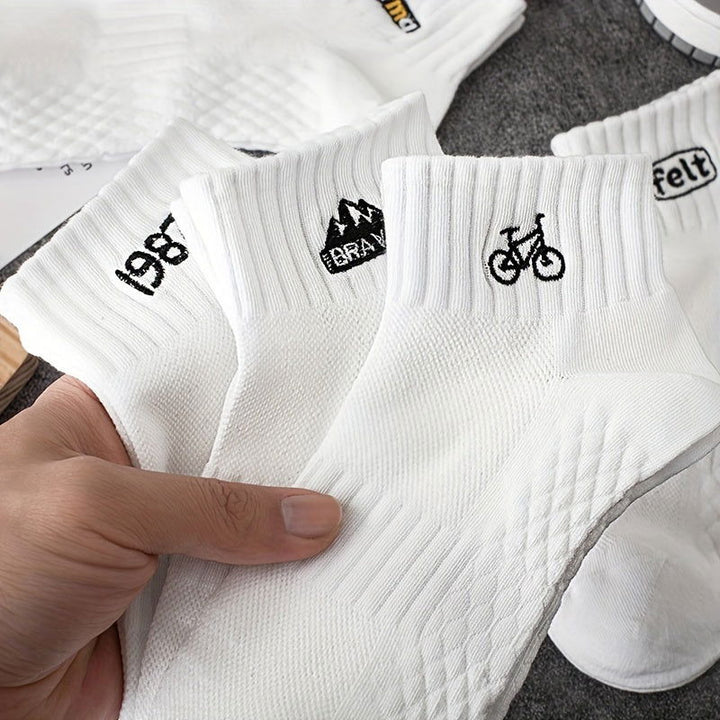 10 Pairs Men Fashion Anti Odor Comfy Ankle Socks - socksltd