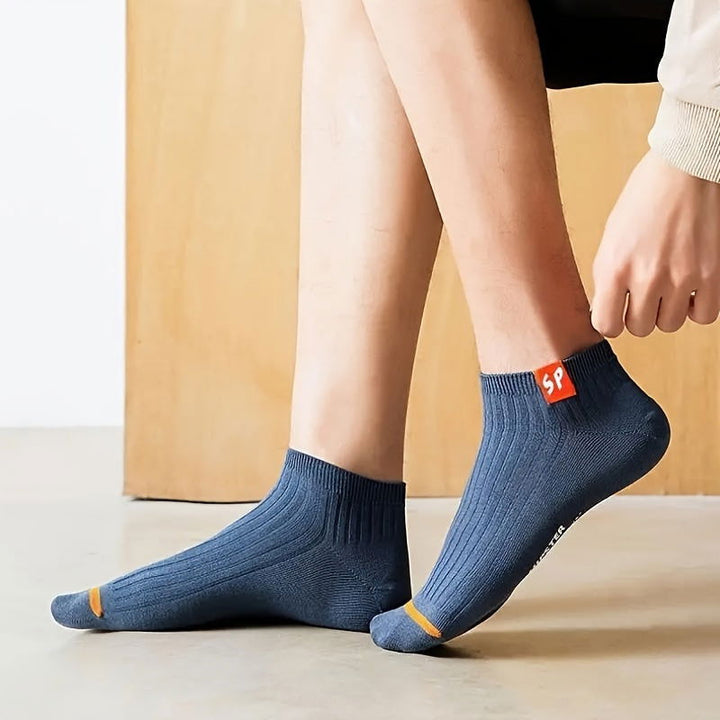 10 Pairs Men Pure Breathable Casual Soft Ankle Socks - socksltd