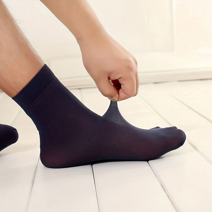 10 Pairs Men Super Soft  Dress Crew Socks - socksltd