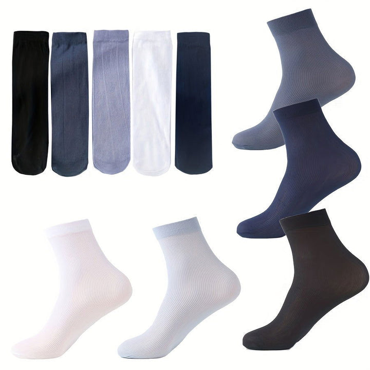 10 Pairs Men Super Soft  Dress Crew Socks - socksltd
