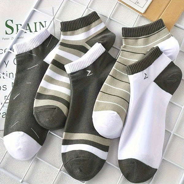 10 Pairs Men Thin Anti Odor Low Top Ankle Socks - socksltd