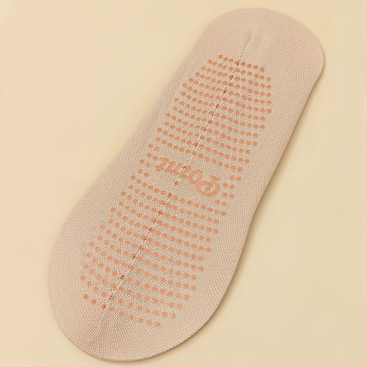 10 Pairs Skin Tone Silicone Grip Invisible  No Show Socks - SocksLtd
