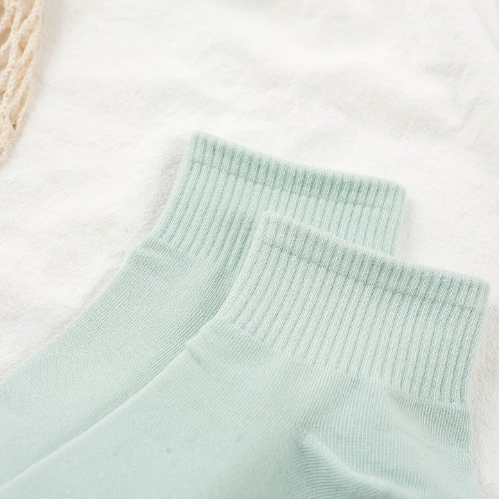 10 Pairs Solid Soft Comfy All match Crew Socks - SocksLtd