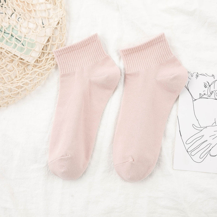 10 Pairs Solid Soft Comfy All match Crew Socks - SocksLtd