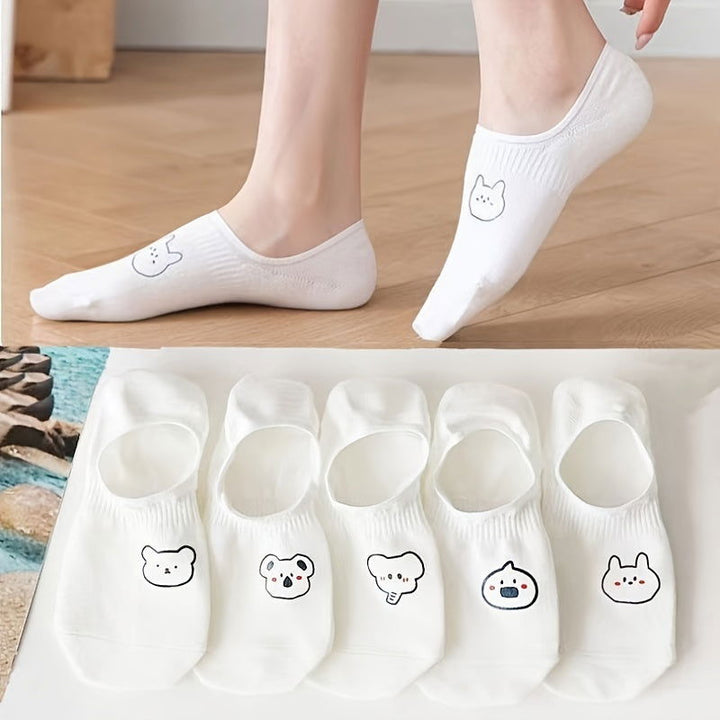 10 Pairs  Women Low Cut  Non Slip  Ankle Socks - SocksLtd