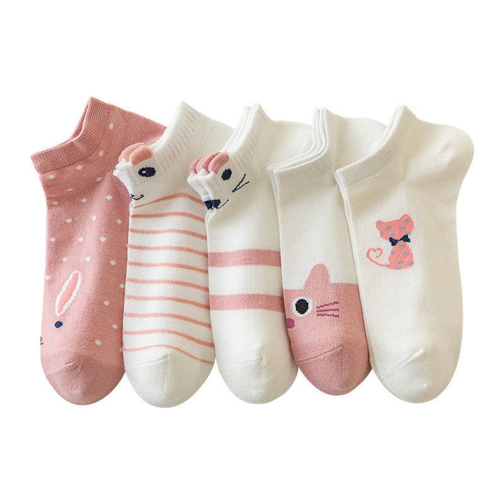 10 pairs Women Kitty Crew No show socks - SocksLtd