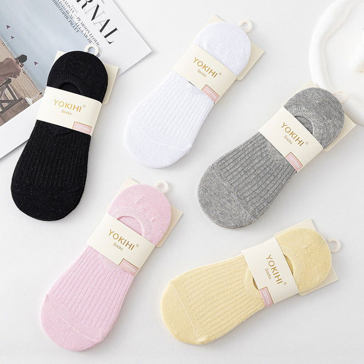 10 pairs  women pure cotton sweat absorbing breathable  No show  socks - SocksLtd