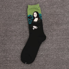 10 Pairs Famous paintings Crew Socks