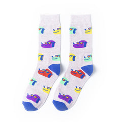 1 Pair Cartoon Crew Socks