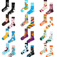 1 Pair Asymmetric Fashion Crew Socks - SocksLtd