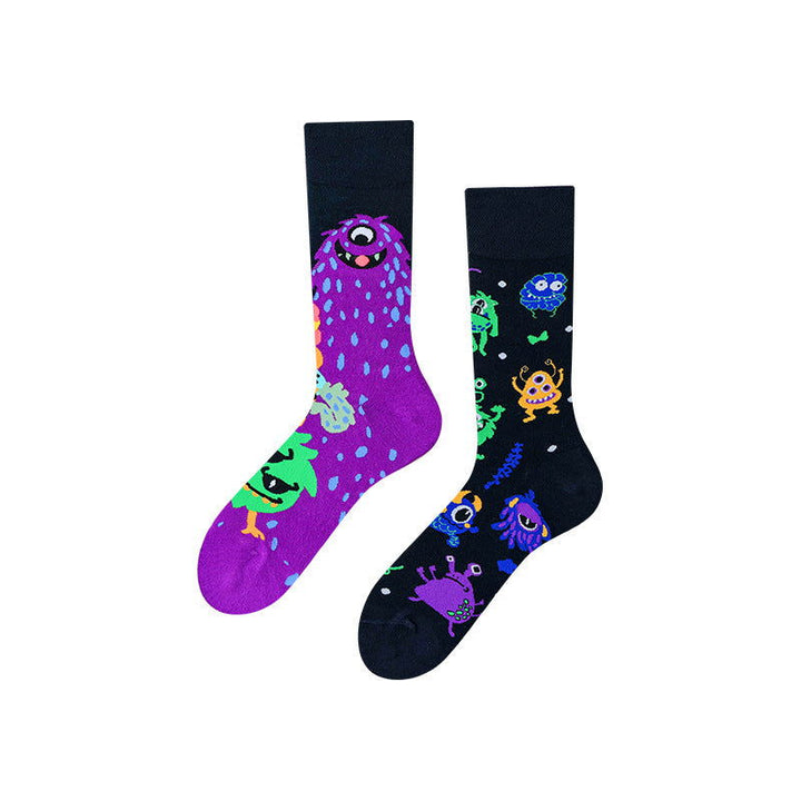 1 Pair Asymmetric Ins Tide Casual Crew Socks - SocksLtd