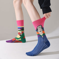 1 Pair Asymmetric personality Crew Socks - SocksLtd