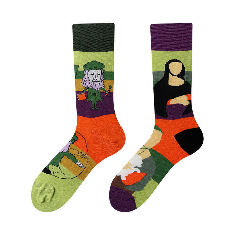 1 Pair Asymmetric personality Crew Socks - SocksLtd