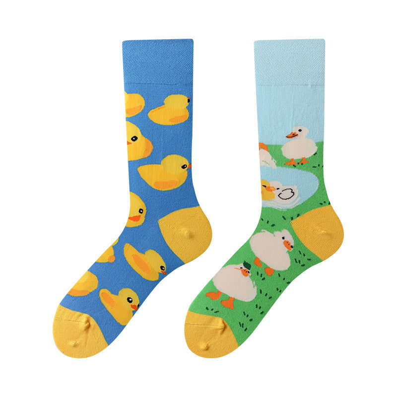 1 Pair Asymmetric personality Crew Socks - SocksLtd