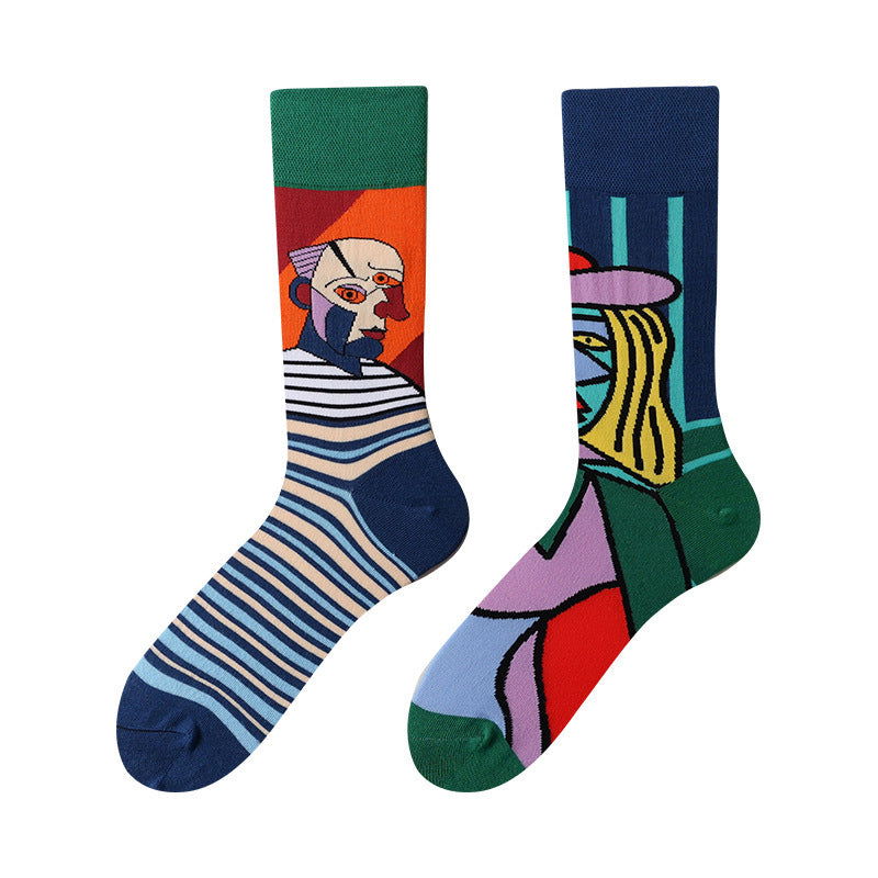 1 Pair Asymmetric personality Crew Socks - SocksLtd