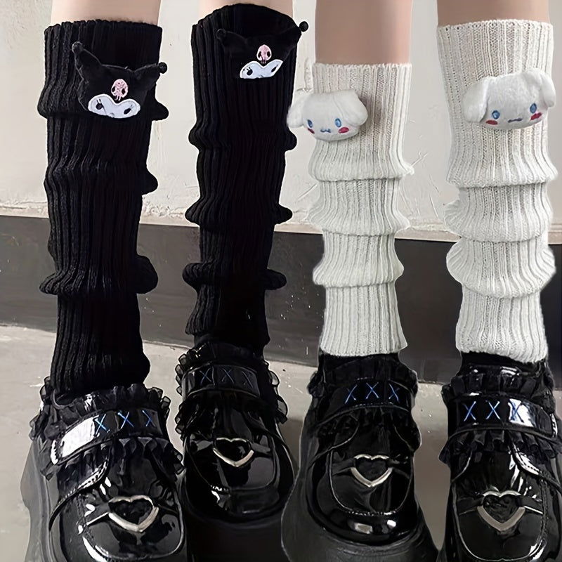 1 Pair Cartoon Pattern Knee High Socks - SocksLtd