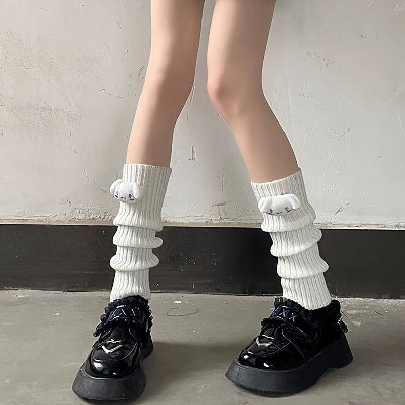 1 Pair Cartoon Pattern Knee High Socks - SocksLtd