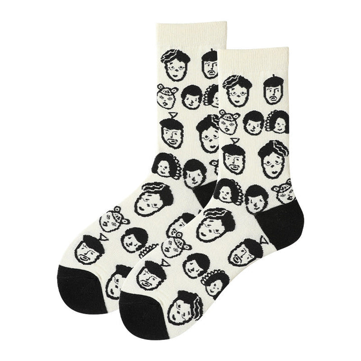 1 Pair Cartoon personality creativity Fun Crew Socks - SocksLtd