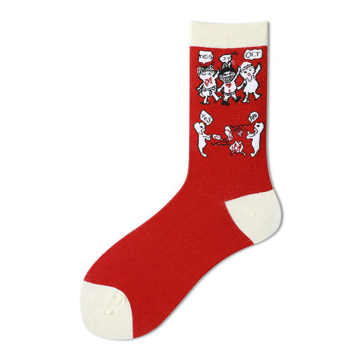 1 Pair Cartoon personality creativity Fun Crew Socks - SocksLtd