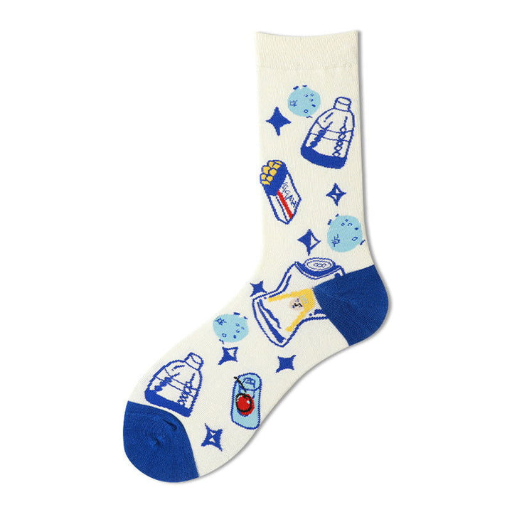 1 Pair Cartoon personality creativity Fun Crew Socks - SocksLtd