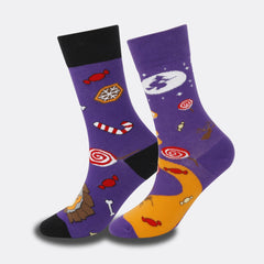 1 Pair Christmas Halloween Crew Socks - SocksLtd