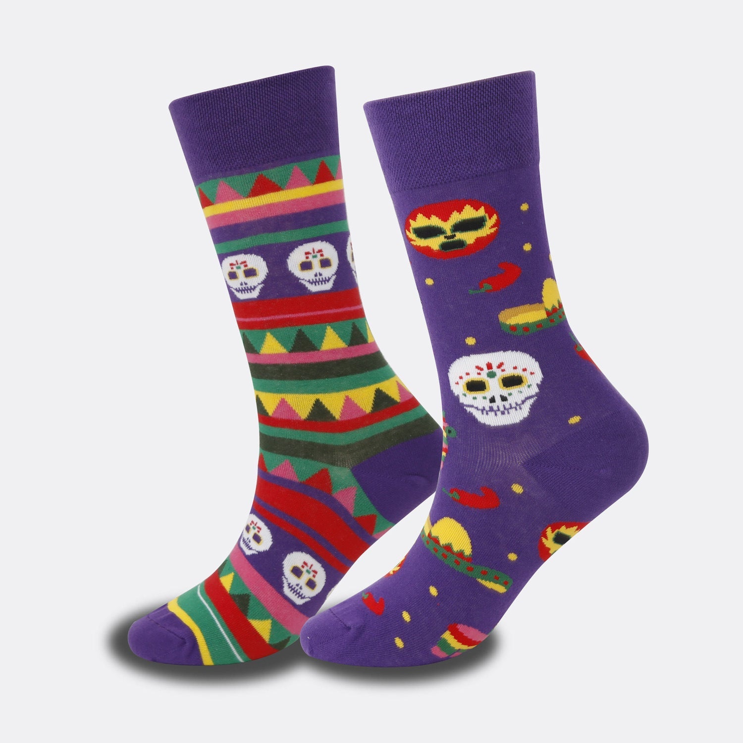 1 Pair Christmas Halloween Crew Socks - SocksLtd