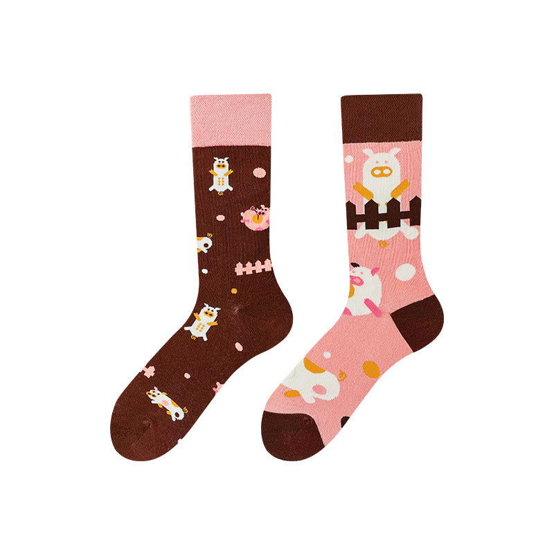 1 Pair Creative Trend Fashion Crew Socks - SocksLtd