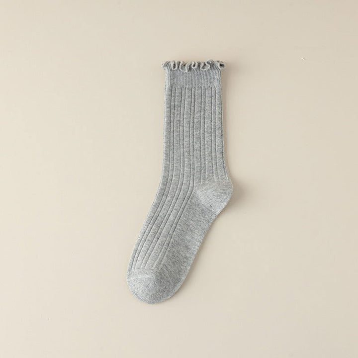 1 Pair Cute Japanese lace Casual Crew Socks - SocksLtd