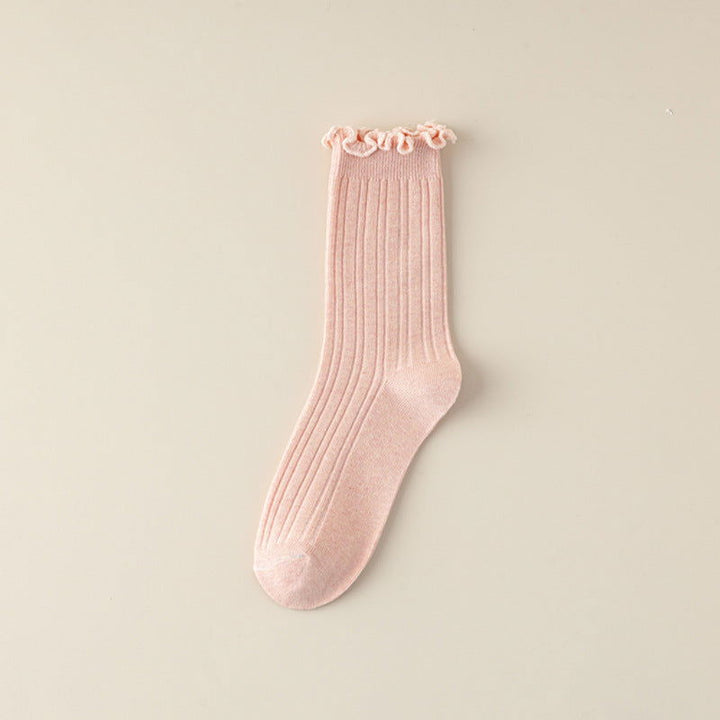 1 Pair Cute Japanese lace Casual Crew Socks - SocksLtd