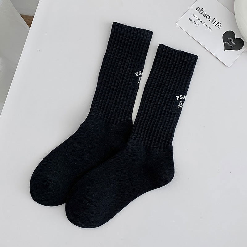 1 Pair Embroidery personality Casual Crew Socks - SocksLtd