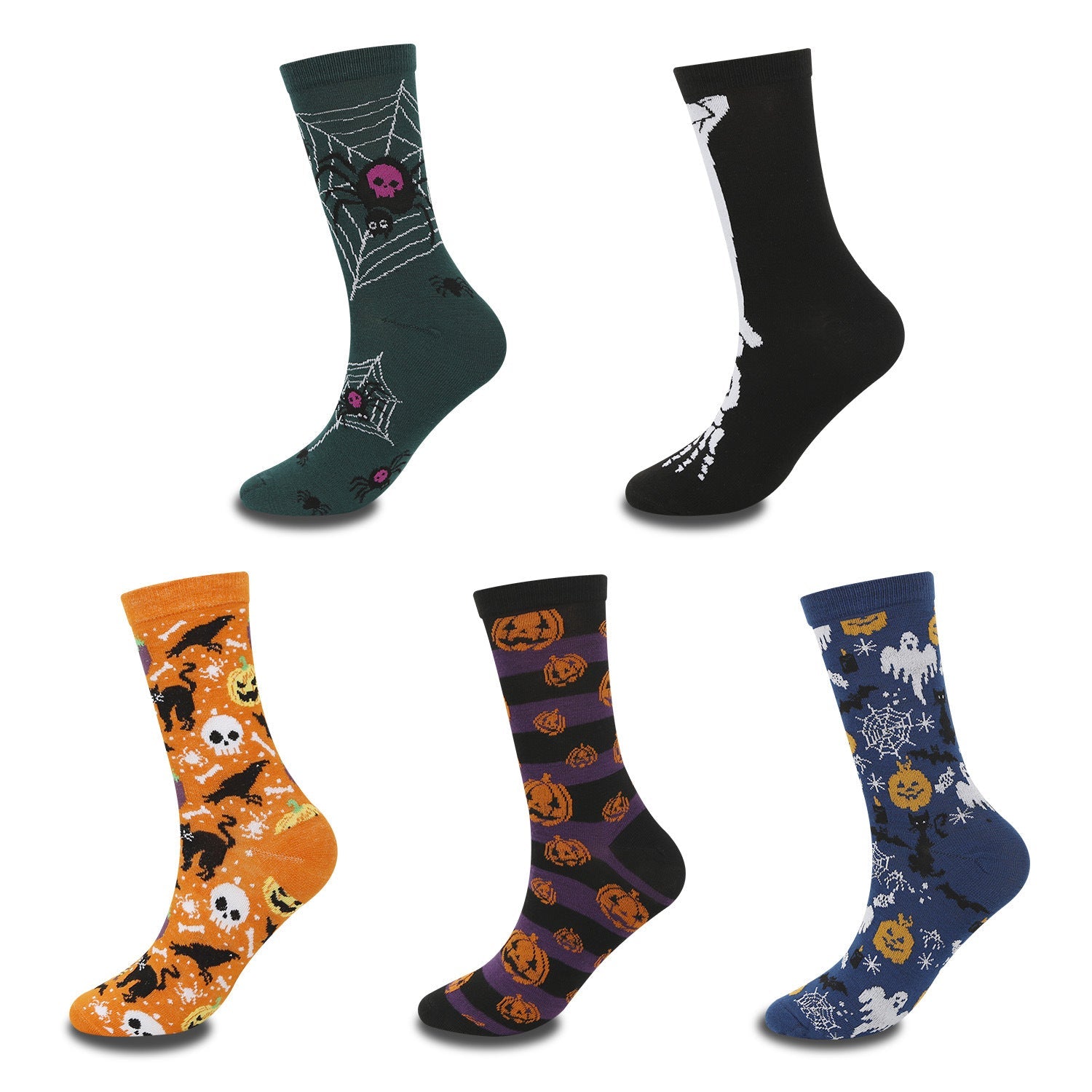 1 Pair Funny Halloween Series Crew Socks - SocksLtd