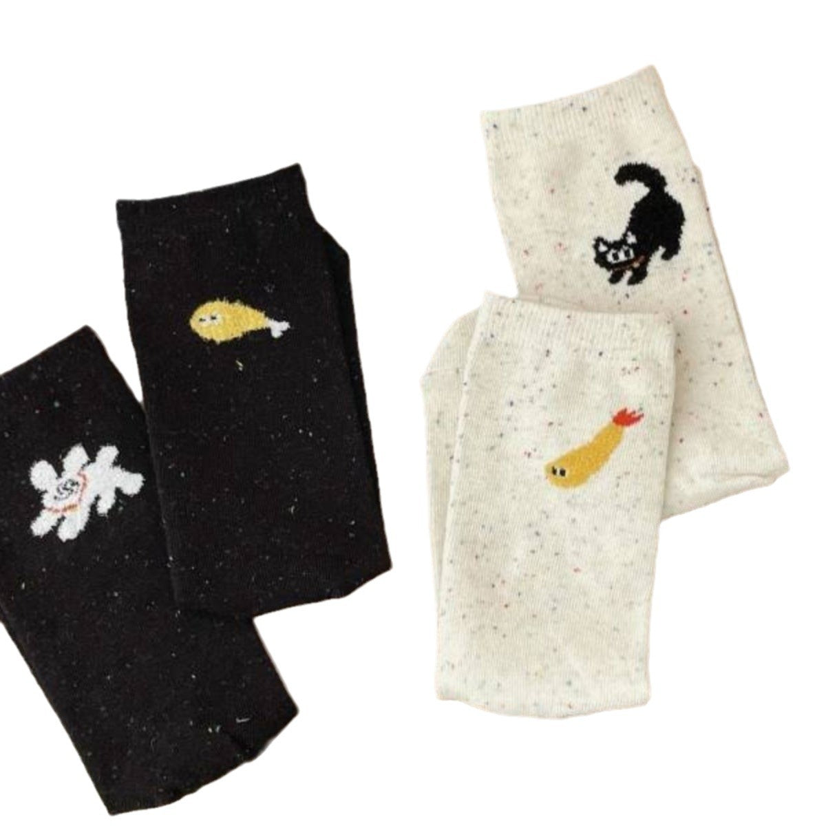 1 Pair Illustration personality  Fun Socks - SocksLtd