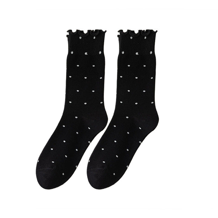 1 Pair Ins lace polka dots Casual Crew Socks - SocksLtd