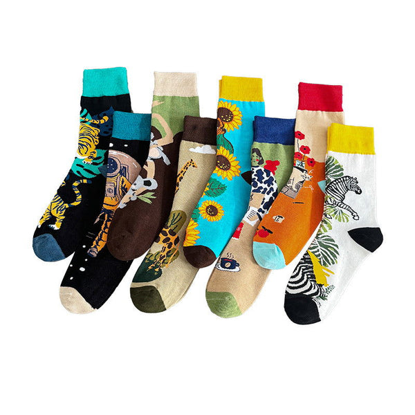 1 Pair Ins style trend Casual Crew Socks - SocksLtd