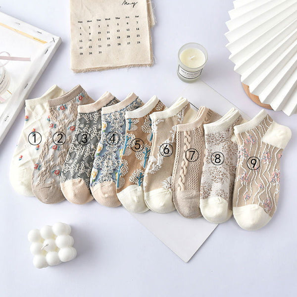 1 Pair Ins trendy art retro Casual Ankle Socks - SocksLtd