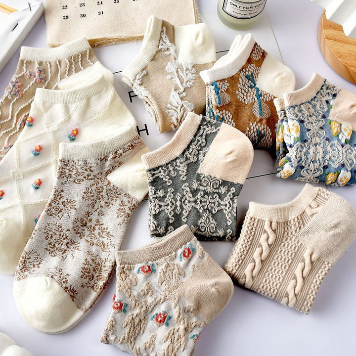 1 Pair Ins trendy art retro Casual Ankle Socks - SocksLtd